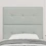 Cabecero Tapizado en Botones Gris Claro 100 cm Terciopelo by , Headboards and footboards - Ref: Foro24-3337815, Price: 80,79 ...