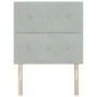 Cabecero Tapizado en Botones Gris Claro 100 cm Terciopelo by , Headboards and footboards - Ref: Foro24-3337815, Price: 80,79 ...