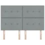 Cabecero de cama con botones tapizados en gris claro de 140 cm | Foro24.es | Tu tienda online para hogar, jardín y más Foro24.es