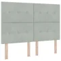 Cabecero Botonera Terciopelo Gris Claro 140 cm | Foro24.es | Tu tienda online para hogar, jardín y más Foro24.es