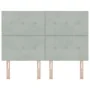 Cabecero Botonera Terciopelo Gris Claro 140 cm | Foro24.es | Tu tienda online para hogar, jardín y más Foro24.es
