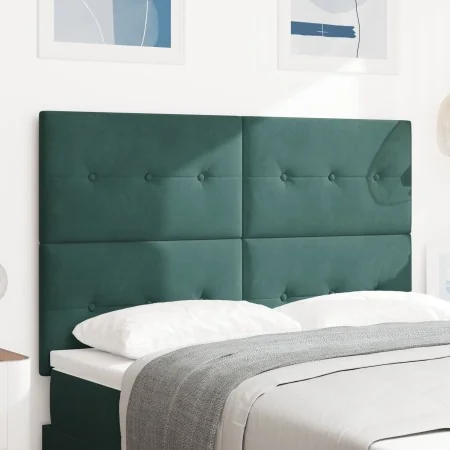 Cabecero con botones acolchados en terciopelo verde oscuro de 140 cm | Foro24.es | Tu tienda online para hogar, jardín y más Foro24.es