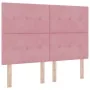 Cabecero con botones acolchados en rosa de 140 cm de terciopelo | Foro24.es | Tu tienda online para hogar, jardín y más Foro24.es