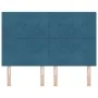 Cabecero con botones acolchados en terciopelo azul oscuro de 140 cm | Foro24.es | Tu tienda online para hogar, jardín y más Foro24.es