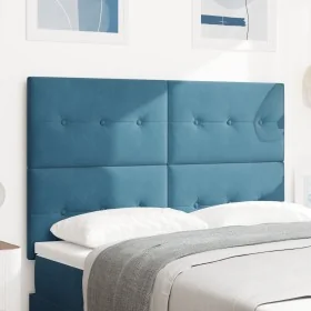 Comprar Cabecero con botones, azul oscuro, 160