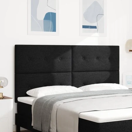 Cabecero Tapizado con Botones Negro 180 cm Tela von , Kopf- und Fußteile - Ref: Foro24-3337849, Preis: 142,48 €, Rabatt: %