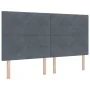 Cabecera con botones acolchados en gris oscuro de 180 cm de terciopelo | Foro24.es | Tu tienda online para hogar, jardín y más Foro24.es