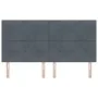 Cabecera con botones acolchados en gris oscuro de 180 cm de terciopelo | Foro24.es | Tu tienda online para hogar, jardín y más Foro24.es