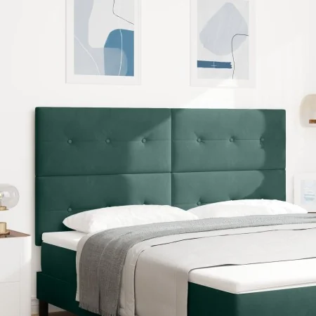Cabecero Botones Tapizado Verde Oscuro 180 cm Terciopelo by , Headboards and footboards - Ref: Foro24-3337857, Price: 142,37 ...