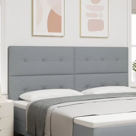 Cabecera Botonada Gris Claro 200 cm Tela | Foro24.es | Tu tienda online para hogar, jardín y más Foro24.es