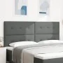 Cabecero de capitoné gris oscuro de 200 cm en tela de , Cabeceros y pies de cama - Ref: Foro24-3337861, Precio: 150,66 €, Des...