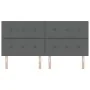 Cabecero de capitoné gris oscuro de 200 cm en tela de , Cabeceros y pies de cama - Ref: Foro24-3337861, Precio: 150,66 €, Des...