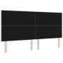 Cabecero de capitoné gris oscuro de 200 cm en tela de , Cabeceros y pies de cama - Ref: Foro24-3337861, Precio: 150,66 €, Des...