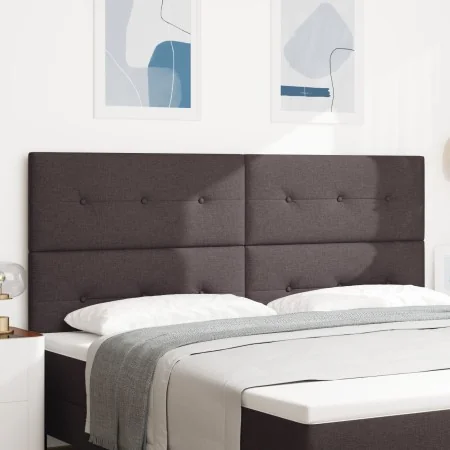 Cabecero Acolchado con Botones Marrón Oscuro 200 cm Tela | Foro24.es | Tu tienda online para hogar, jardín y más Foro24.es