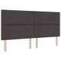 Cabecero Acolchado con Botones Marrón Oscuro 200 cm Tela | Foro24.es | Tu tienda online para hogar, jardín y más Foro24.es