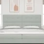 Cabecero con Botones Acolchados Gris Claro 200 cm Terciopelo by , Headboards and footboards - Ref: Foro24-3337867, Price: 150...