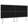 Cabecero con Botones Acolchados Gris Claro 200 cm Terciopelo by , Headboards and footboards - Ref: Foro24-3337867, Price: 150...