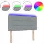 Cabecero con LED Gris Claro Tela 80 cm Estructura de Cama | Foro24.es | Tu tienda online para hogar, jardín y más Foro24.es