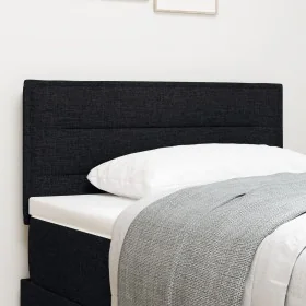 Cabecera LED Diseño de Líneas Negra 80 cm Tela