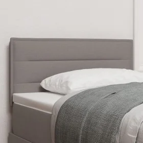 Cabecero LED Diseño Líneas Taupe 90 cm Tela