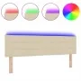 Cabecera LED Diseño de Líneas Crema 80 cm Tela de , Cabeceros y pies de cama - Ref: Foro24-3337997, Precio: 75,75 €, Descuent...