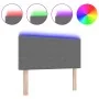 Cabecero LED Diseño Sencillo Gris Claro 80 cm Tela de Pana by , Headboards and footboards - Ref: Foro24-3338013, Price: 55,87...
