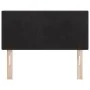 Cabecera LED con botones tapizada en terciopelo negra de 90 cm | Foro24.es | Tu tienda online para hogar, jardín y más Foro24.es