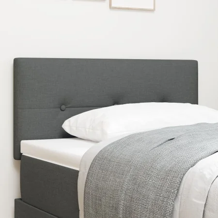 Cabecero LED con botones, tapizado en gris oscuro de 100 cm | Foro24.es | Tu tienda online para hogar, jardín y más Foro24.es