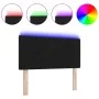Cabecera LED con botones tapizada en negro de 100 cm | Foro24.es | Tu tienda online para hogar, jardín y más Foro24.es