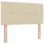 Cabecero LED Tapizado con Botones Crema 100 cm de Tela de , Cabeceros y pies de cama - Ref: Foro24-3338114, Precio: 63,43 €, ...