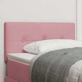 Cabecera LED Acolchada con Botones Rosa 100 cm