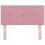 Cabecera LED Acolchada con Botones Rosa 100 cm Terciopelo | Foro24.es | Tu tienda online para hogar, jardín y más Foro24.es