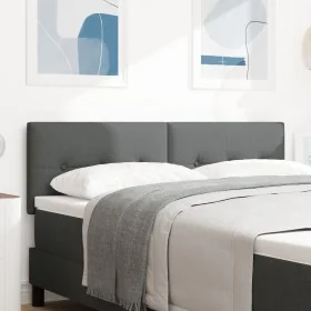 Cabecero LED botones tapizados gris oscuro 80 cm tela by , Headboards and footboards - Ref: Foro24-3338136, Price: 73,48 €, D...