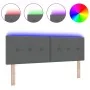 Cabecero LED botones tapizados gris oscuro 80 cm tela by , Headboards and footboards - Ref: Foro24-3338136, Price: 73,48 €, D...