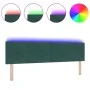 Cabecero LED con botones acolchados en terciopelo verde oscuro de 90 cm | Foro24.es | Tu tienda online para hogar, jardín y más Foro24.es