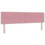 Cabecero LED con botones tapizado en terciopelo rosa de 90 cm | Foro24.es | Tu tienda online para hogar, jardín y más Foro24.es