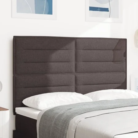 Cabecera LED Diseño en Líneas Marrón Oscuro 80 cm Tela | Foro24.es | Tu tienda online para hogar, jardín y más Foro24.es