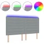 Cabecero LED Diseño Líneas Gris Claro 90 cm Tela by , Headboards and footboards - Ref: Foro24-3338300, Price: 155,69 €, Disco...