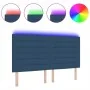 cabecera diseño de líneas LED azul 90 cm tela de , Cabeceros y pies de cama - Ref: Foro24-3338306, Precio: 156,89 €, Descuent...