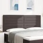Cabecero LED Diseño Líneas Marrón Oscuro 100 cm Tela de , Cabeceros y pies de cama - Ref: Foro24-3338310, Precio: 164,51 €, D...