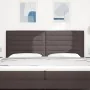 Cabecero LED Diseño Líneas Marrón Oscuro 100 cm Tela de , Cabeceros y pies de cama - Ref: Foro24-3338310, Precio: 164,51 €, D...