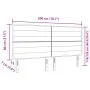 Cabecero LED Diseño Líneas Marrón Oscuro 100 cm Tela de , Cabeceros y pies de cama - Ref: Foro24-3338310, Precio: 164,51 €, D...