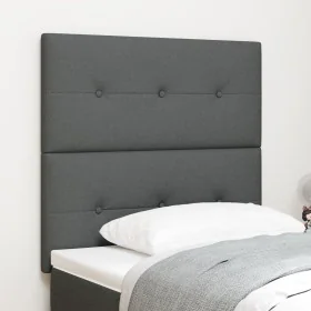 Cabecero LED Gris Oscuro 80 cm Tela