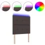 Cabecero LED Marrón Oscuro 80 cm Tela by , Headboards and footboards - Ref: Foro24-3338387, Price: 79,82 €, Discount: %