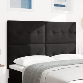 Cabecera LED Negra 72 cm Terciopelo