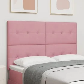 Cabecero LED Rosa 72 cm Terciopelo