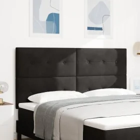Cabecero LED Negro 90 cm Terciopelo