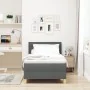 Cama con Resortes con Colchón Gris Oscuro 90x200 cm Tela | Foro24.es | Tu tienda online para hogar, jardín y más Foro24.es