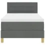 Cama con Resortes con Colchón Gris Oscuro 90x200 cm Tela | Foro24.es | Tu tienda online para hogar, jardín y más Foro24.es