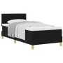 Cama con Base con Colchón Negra 90x200 cm Tela | Foro24.es | Tu tienda online para hogar, jardín y más Foro24.es
